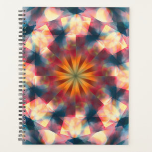 Agenda Mandala psicodélica de Kaleidoscópico de Prisma