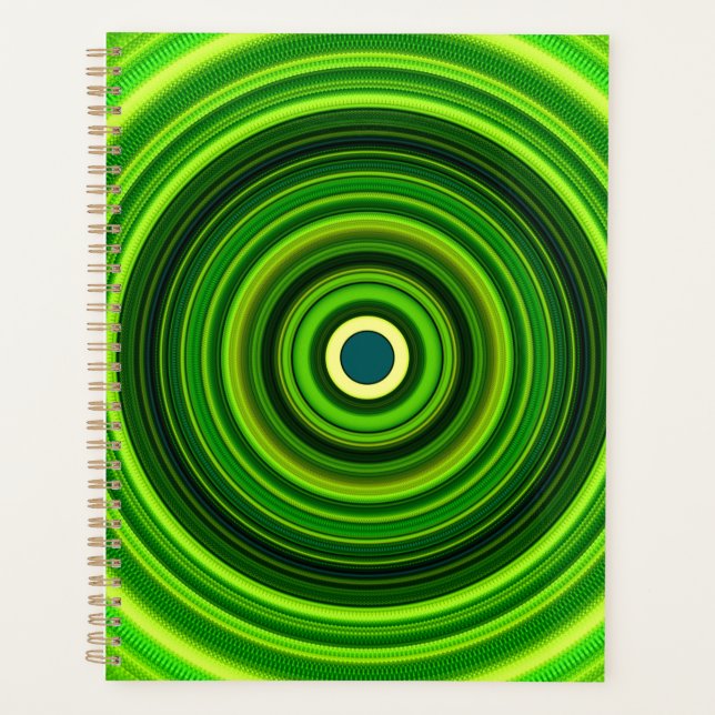 Agenda Mandala verde geomagnética (Anverso)
