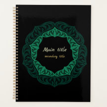 Mandalas de flores verdes