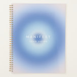 Agenda Manifieste su visión<br><div class="desc">Manifiesta tu visión - inspiradora cita motivacional - Tipografía - gradiente azul/ aura.</div>