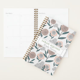 Agenda Mano caprichosa de estilo floral Doodle Doula