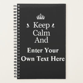 Agenda Mantén la Calma y Añade tu Texto Personaliza 