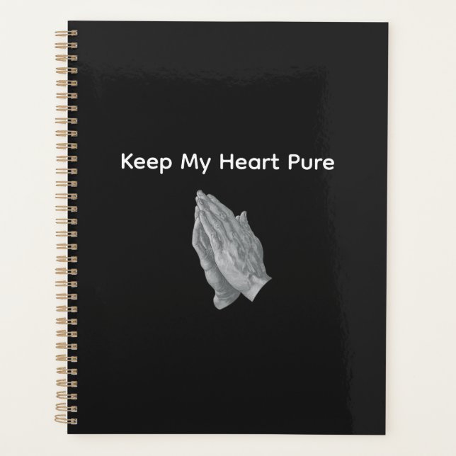 Agenda Mantén Mi Corazón Puro (Anverso)