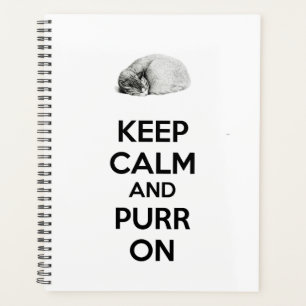 Agenda Mantener la calma y el error en el gato durmiente