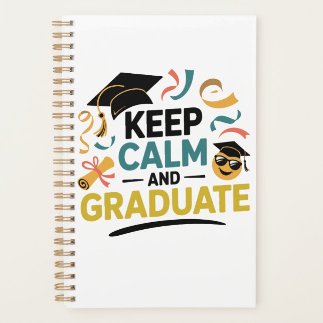 Agenda Mantener la calma y graduar (Anverso)