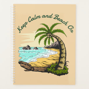 Agenda Mantenga la calma y la playa en