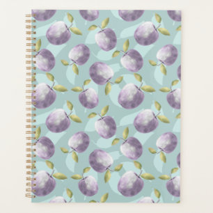 Agenda Manzanas de invierno azul frío y púrpura
