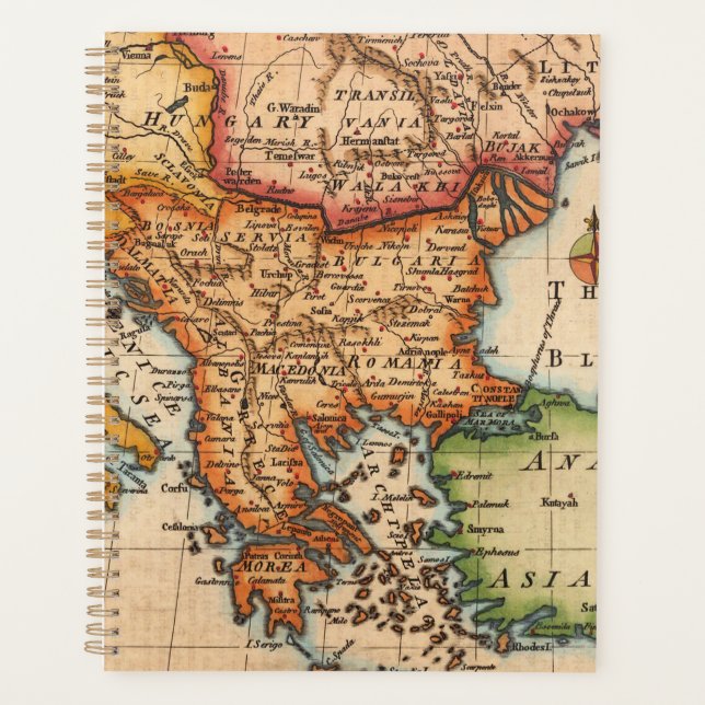 Agenda Mapa antiguo inspirado (2) (Anverso)