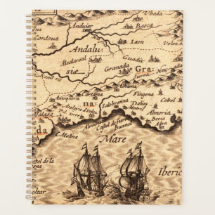 Agenda Mapa antiguo inspirado (3)