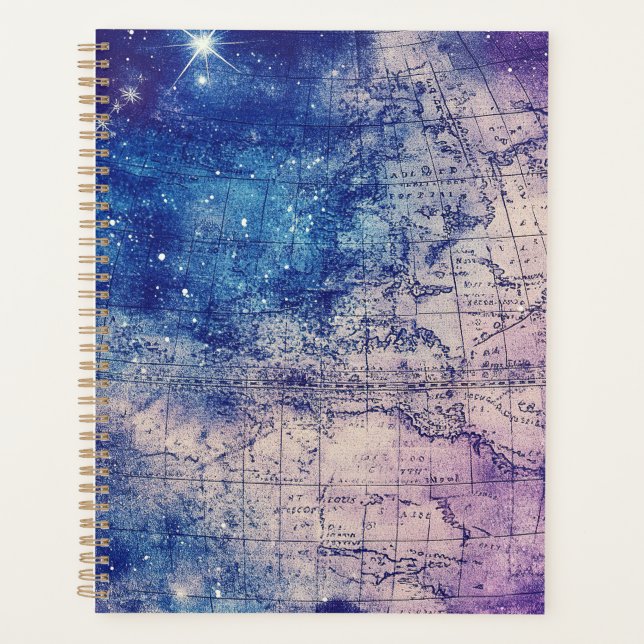 Agenda Mapa Celestial Místico Púrpura del Mundo (Anverso)