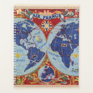 Agenda Mapa de Air France del mundo