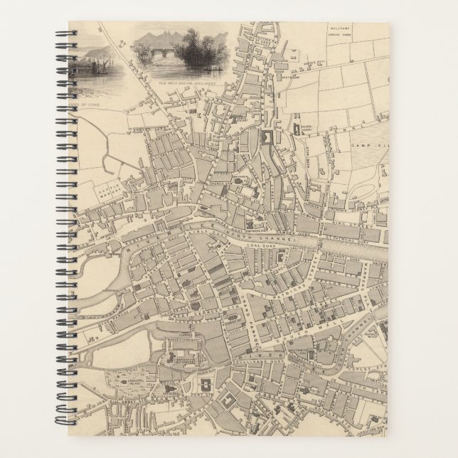 Agenda Mapa de Cork, Irlanda (Anverso)