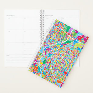 Agenda Mapa de Denver colorido