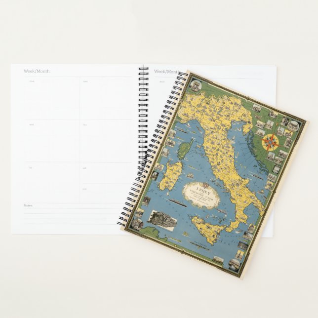 Agenda Mapa de Italia con Ciudad del Vaticano (Demostración)