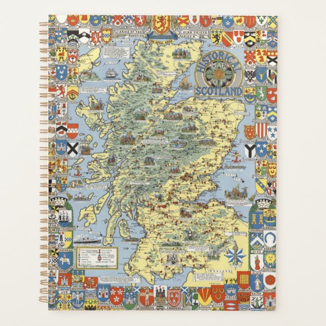 Agenda Mapa de la Escocia histórica (Anverso)