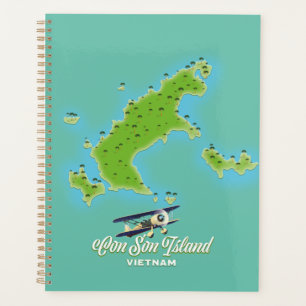 Agenda Mapa de la isla Con Son Vietnam