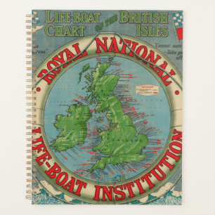 Agenda Mapa de las Islas Británicas - Gráfico del barco
