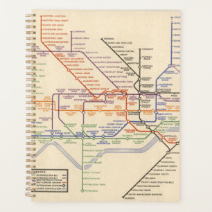 Agenda Mapa de los ferrocarriles subterráneos de Londres