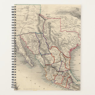 Agenda Mapa de México, California y Texas