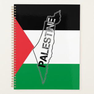 Agenda Mapa de Palestina Libre con bandera palestina