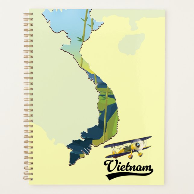 Agenda Mapa de viajes de Vietnam (Anverso)
