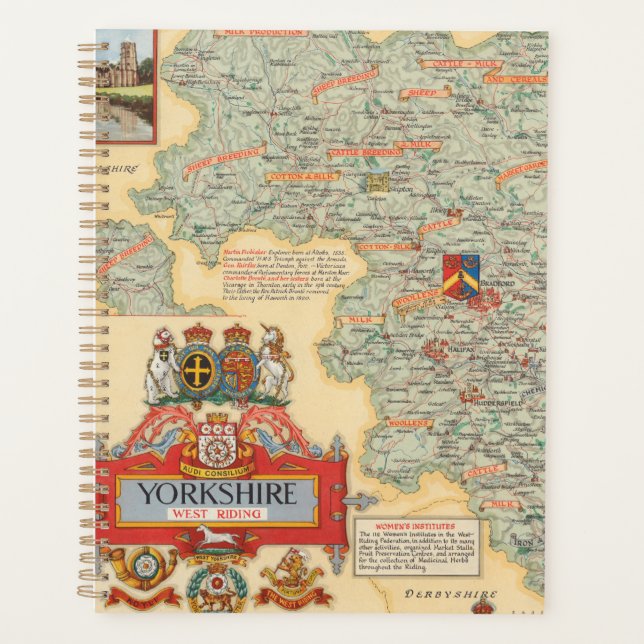 Agenda Mapa de Yorkshire: West Riding (Anverso)