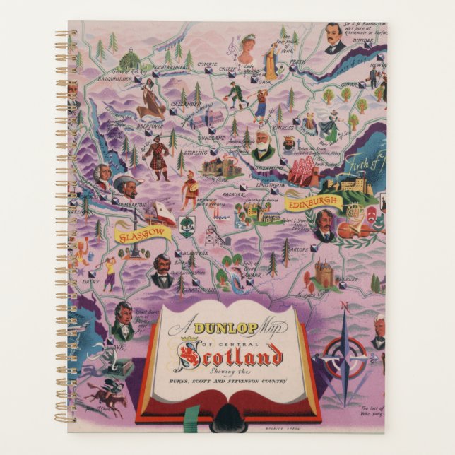 Agenda Mapa Dunlop de Escocia Central (Anverso)