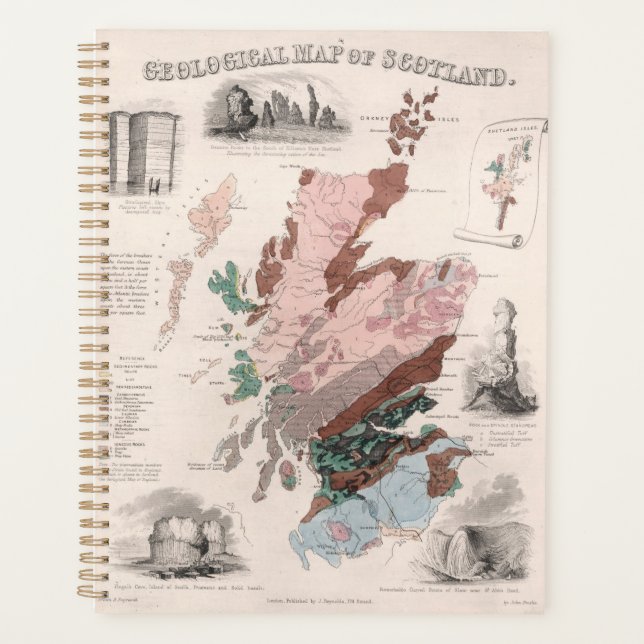 Agenda Mapa geológico de Escocia (Anverso)