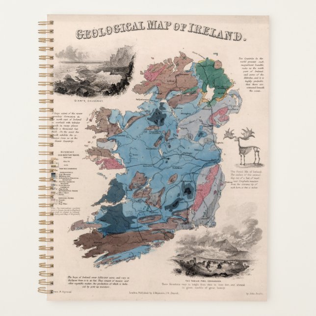Agenda Mapa geológico de Irlanda (Anverso)