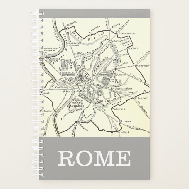 Agenda Mapa histórico de la ciudad de Roma (Anverso)