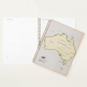 Agenda Mapa ilustrado de Australia