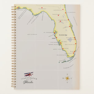 Agenda Mapa ilustrado de Florida