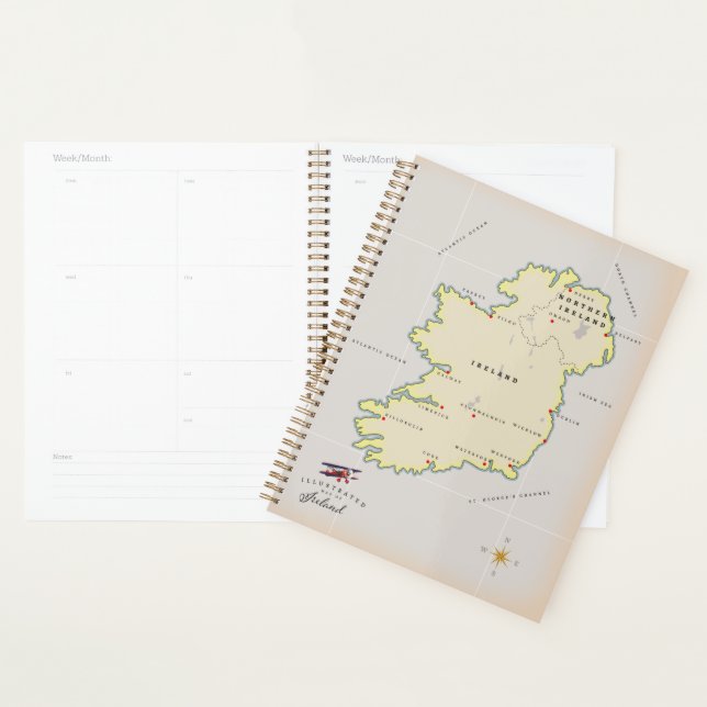 Agenda Mapa ilustrado de Irlanda (Demostración)