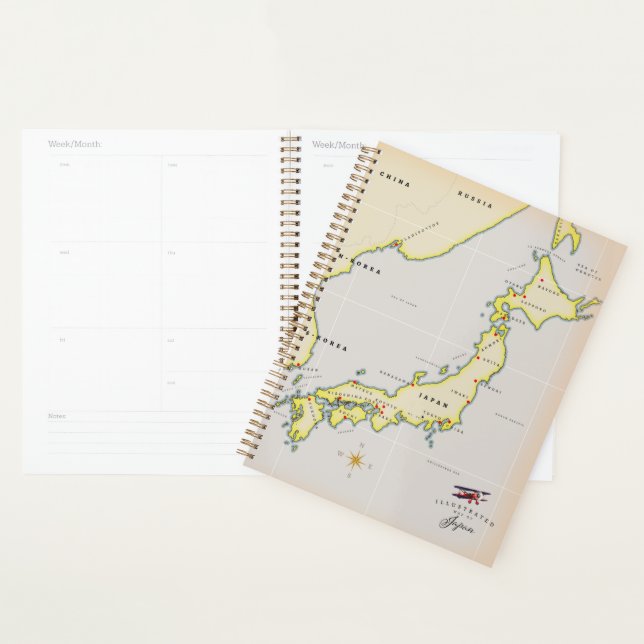 Agenda Mapa ilustrado de Japón (Demostración)