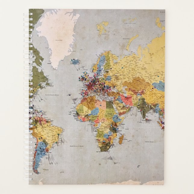 Agenda mapa mundial (Anverso)