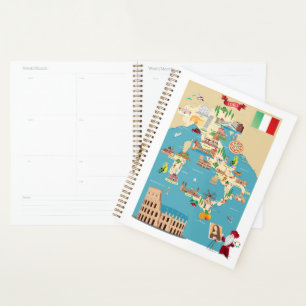 Agenda Mapa personalizado de Italia
