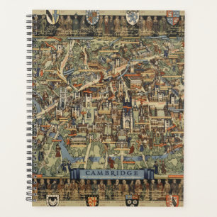 Agenda Mapa pictórico de Cambridge, Inglaterra