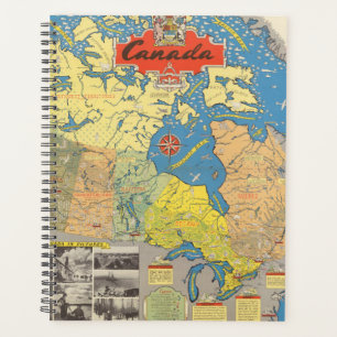 Agenda Mapa pictórico de Canadá - Hitos