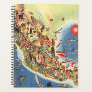 Agenda Mapa pictórico de México por Miguel Gómez Medin