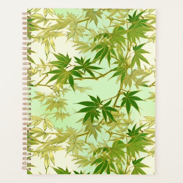 Agenda Maple verde deja a Chiyogami Planner (Anverso)