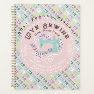 Agenda Máquina de coser Love Pastel Rosa