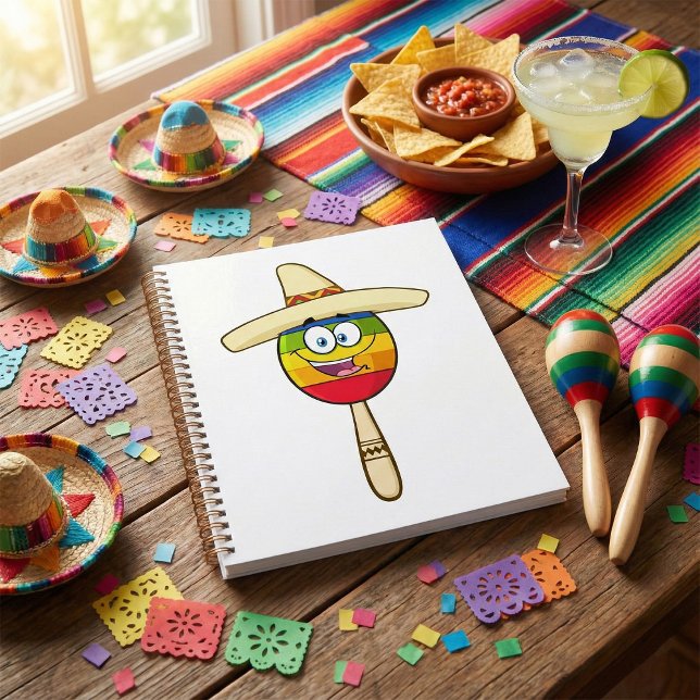 Agenda Maraca con Sombrero Colorida Fiesta (Subido por el creador)