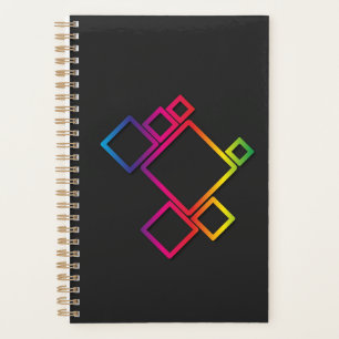 Agenda Maravillosas y coloridas plazas en negro Nº 1