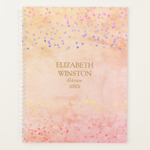 Agenda Marble acuático Rainbow Confetti Business