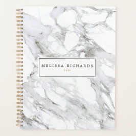 Agenda Marble blanco Minimalista de lujo profesional