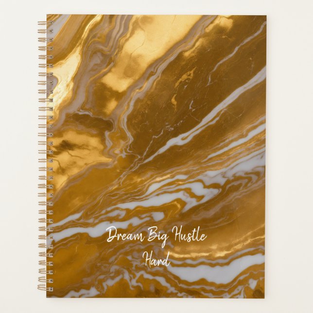 Agenda Marble de oro de lujo (Anverso)