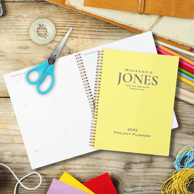 Agenda Marca personal Logo de negocios Gris amarillo mode (Subido por el creador)