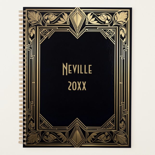 Agenda Marco floral Art Deco (Anverso)