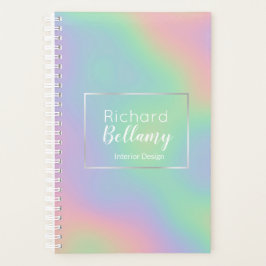 Agenda Marco Metalizado del efecto arcoiris holográfico m