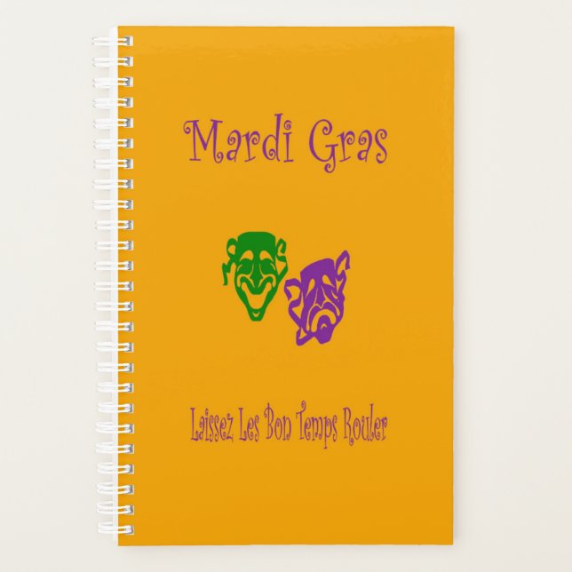 Agenda Mardi Gras Mask Rouler (Anverso)